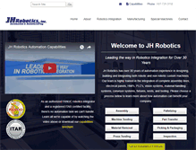 Tablet Screenshot of jhrobotics.com